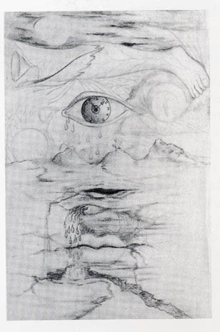 Fantasy, 1944, pencil on paper