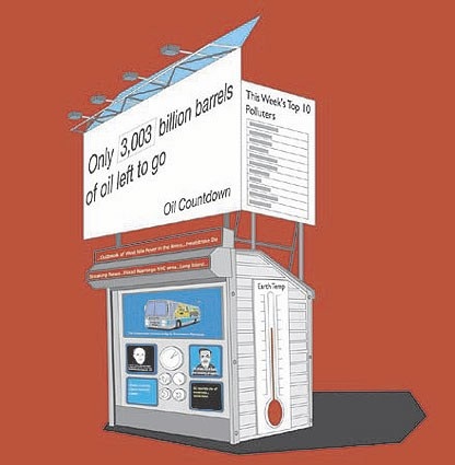 Nils Norman, Proposal for an Entropy Information Kiosk (Church & Lispenard Streets) (2004)