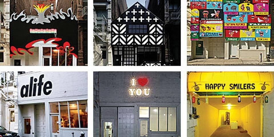 Six special facades of
the Deitch Gallery