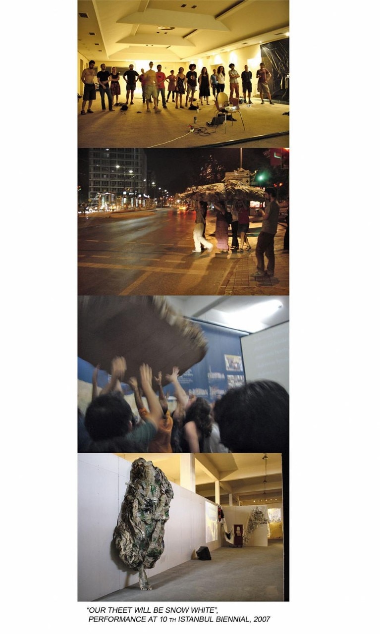 Ha Za Vu Zu,
<i>Our Teeth Will Be
Snow White</i>, 2007 (10th
International Istanbul
Biennial) Ha Za Vu Zu,
<i>Our Teeth Will Be
Snow White</i>, 2007 (10th
International Istanbul
Biennial)