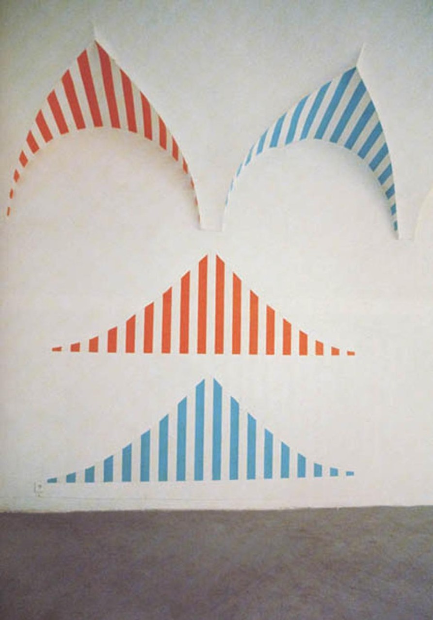 Daniel Buren, <i>Photo-souvenir  Gotico</i>, travail in situ, 1974