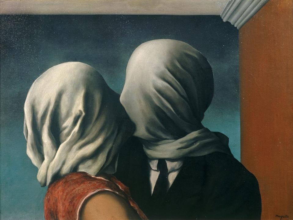 Rene Magritte, The Lovers, 1928