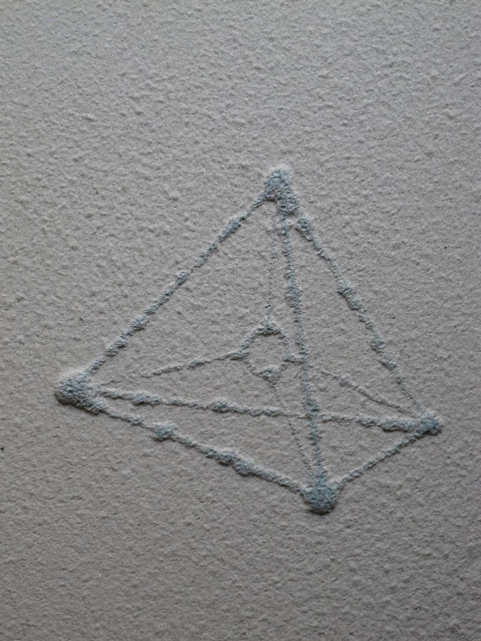 <i>Relic</i>,
watercolour on compressed sponge, 2010 (courtesy of the artists).