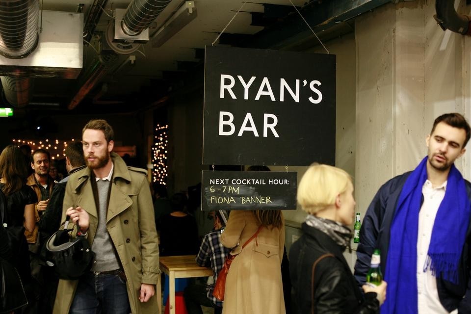 Ryan Gander's bar at "Sunday" art fair, photo by Joseph Popper.