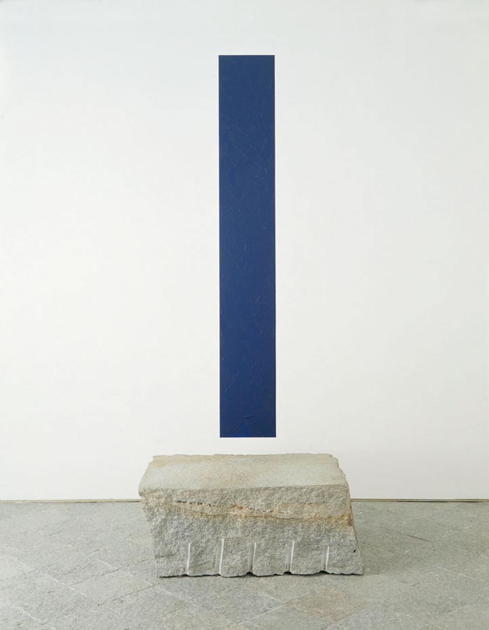 Giovanni Anselmo, <i>Il panorama fin verso oltremare</i>, 1996.
Courtesy Galleria Christian Stein, Milano
