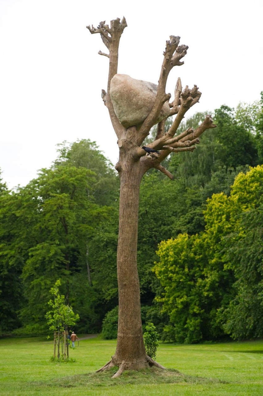 The first artwork of dOCUMENTA (13) presented in June 2010: Giuseppe Penone, <i>Idee di Pietra</i> (Ideas of Stone), bronze and stone, 2004/2010. Photo Roman Mensing.