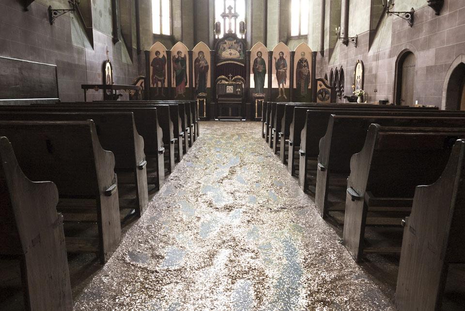 Kris Martin, <i>Festum II</i>, installation in Sant’Alban church.