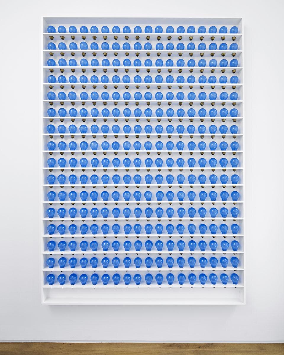 Katie Paterson, <i>Light bulbs to Simulate Moonlight,</i> 2011, installed at Ingleby Gallery.