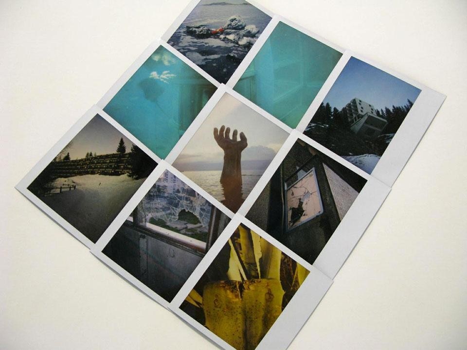 Cyprien Gaillard, <i>01–04. Geographical Analogies,</i> 2006-2011, mixed media, 65 x 48 x 10 cm (framed). © Cyprien Gaillard. Courtesy of Galerie & Bugada Cargnel, Paris/Sprüth Magers, Berlin and London/Laura Bartlett Gallery, London.