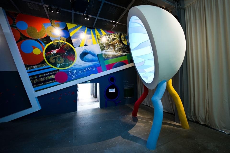 The Room of the Four Mysteries. View of the exhibition <i>Mathematics: A Beautiful Elsewhere</i>, until March 18 at the Fondation Cartier pour l’art contemporain, Paris. Photo Olivier Ouadah