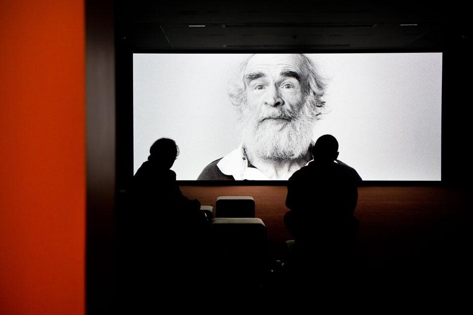 Raymond Depardon e Claudine Nougaret, <i>Au Bonheur des Maths</i>. View of the exhibition <i>Mathematics: A Beautiful Elsewhere</i>, until March 18 at the Fondation Cartier pour l’art contemporain, Paris. Photo Olivier Ouadah