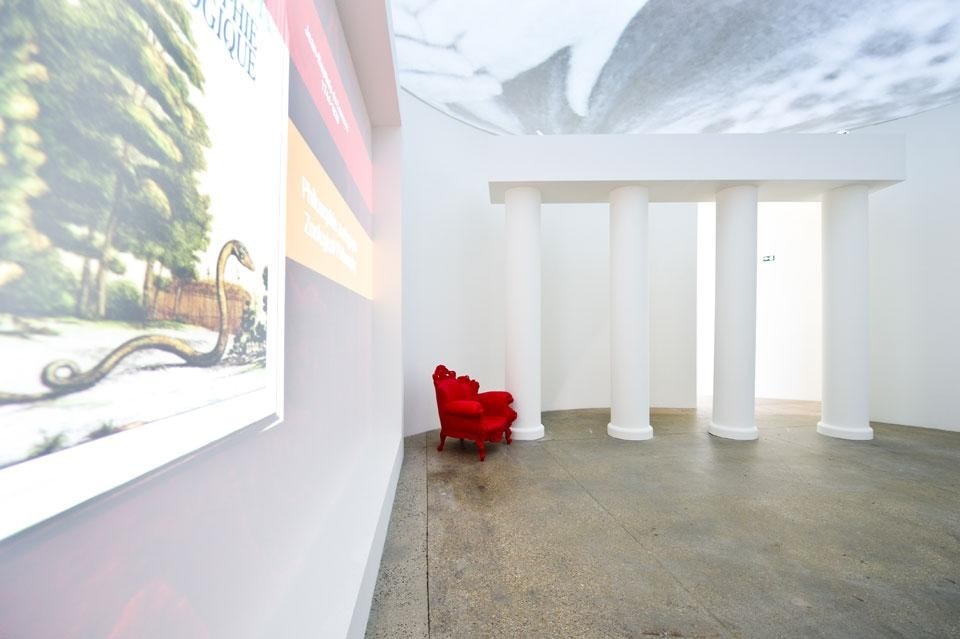 The Library of Mysteries. View of the exhibition <i>Mathematics: A Beautiful Elsewhere</i>, until March 18 at the Fondation Cartier pour l’art contemporain, Paris. Photo Olivier Ouadah