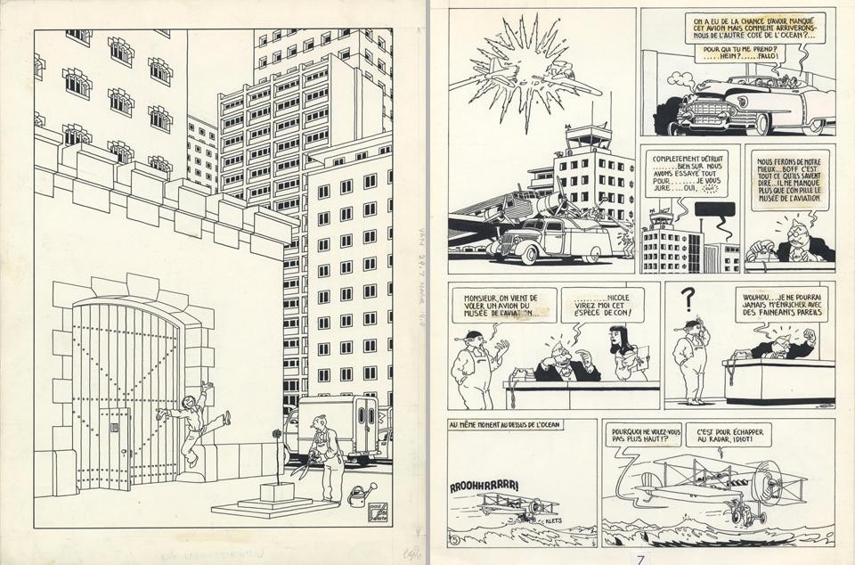 Joost Swarte, comic book spread