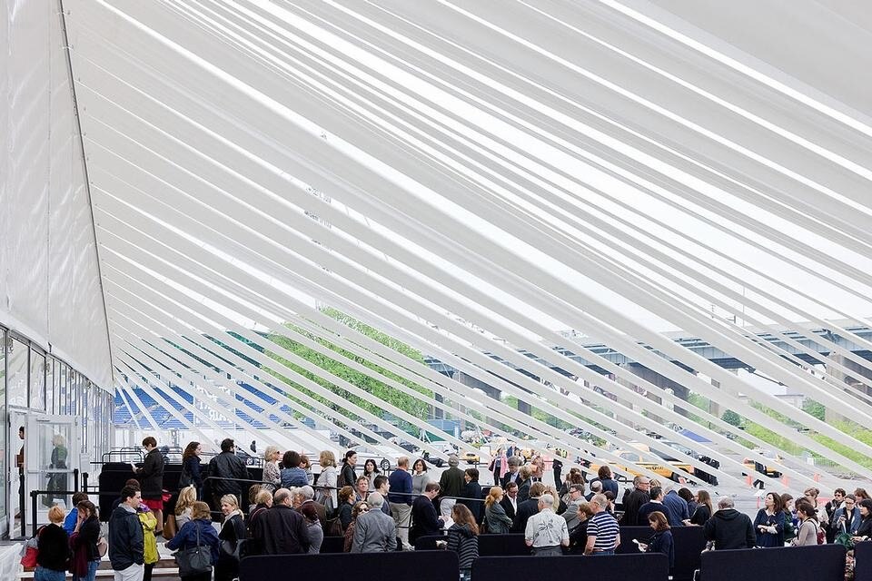 Top and above: View of the Frieze New York tent in Randall's Island. Photos by Iwan Baan