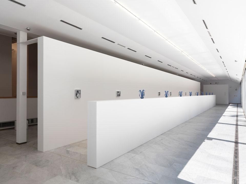 <em>Untitled (Wall, Milan Blue)</em> site specific installation at PAC, Milan