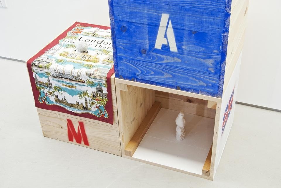 Sonia Leimer & Stephanie Taylor with Barbara Hammer, <em>Bend a Bow </em> installation view at the Mackey Garage Top, MAK Center