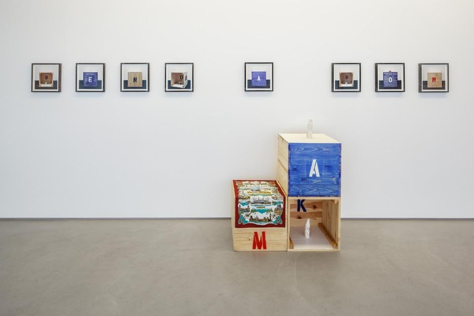 Sonia Leimer & Stephanie Taylor with Barbara Hammer, <em>Bend a Bow </em> installation view at the Mackey Garage Top, MAK Center