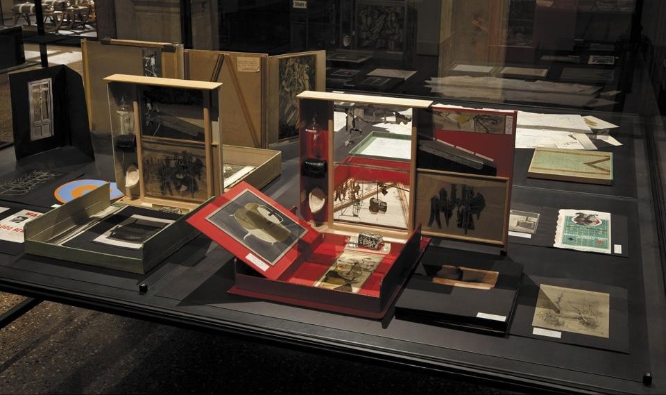 <em>The Small Utopia. Ars Multiplicata</em>, installation view with works by Marcel Duchamp, at the Prada Foundation