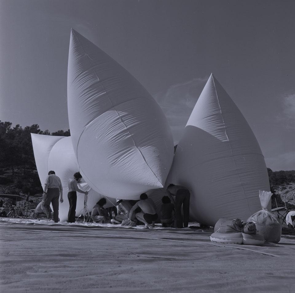 Inflatable of Josep Ponsatí, 1971. Arxiu Jordi Gómez