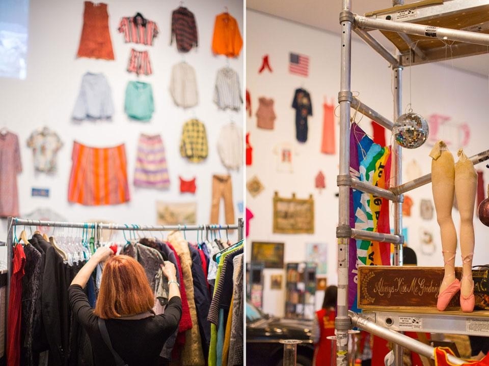 Martha Rosler, <em>Meta-Monumental Garage Sale</em>, installation view at the Museum of Modern Art, New York. Photos by Scott Rudd