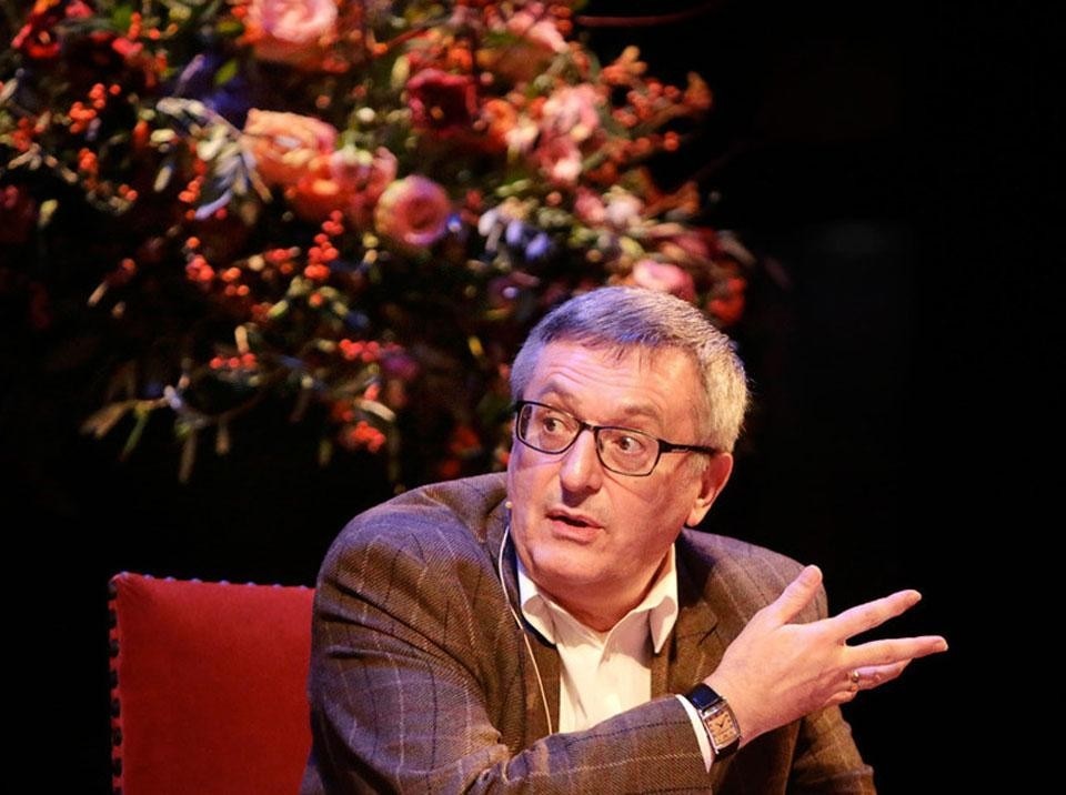 Political philosopher John Gray, speaking at the <em>How to Change the World</em> panel