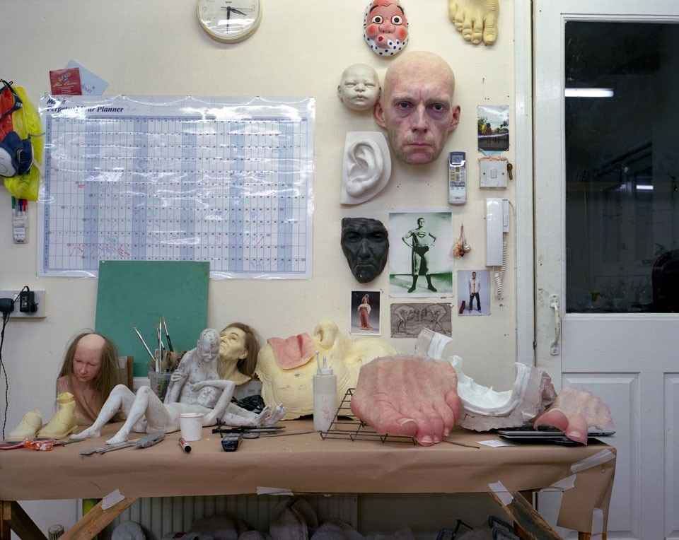 Ron Mueck's studio
