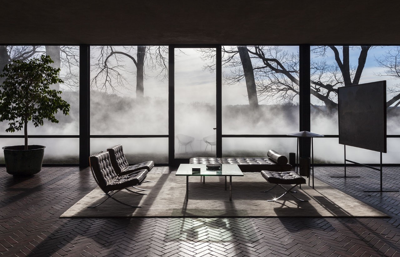 Fujiko Nakaya, <i>Veil</i>, Glass House.  Photo © Richard Barnes