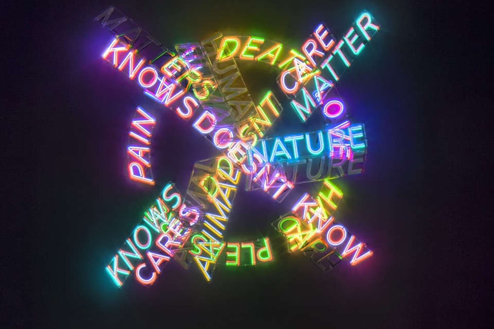 Bruce, Nauman, Human nature / Life death / Knows Doesn’t Know, 1983.  Neon