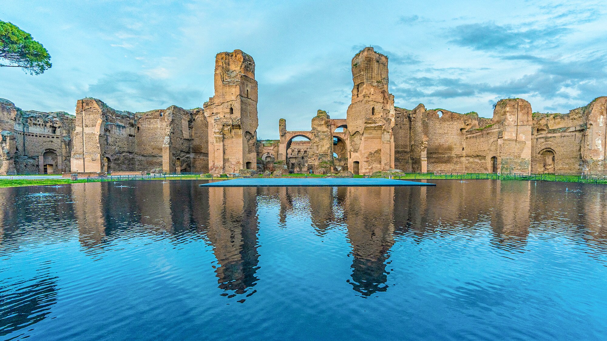 The Baths Rome Rome Water Returns To The Baths Of Caracalla After