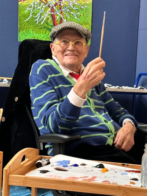David Hockney, London, 2023 © David Hockney Photo Credit: Jean-Pierre Gonçalves de Lima