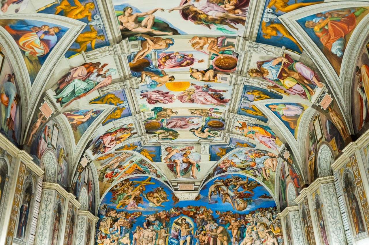 Cattelan recreates the Sistine Chapel — but scaled down and inside a palace in Malta