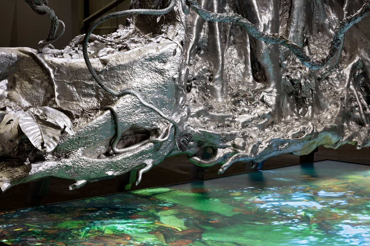 An Amazonian tree becomes a monumental steel sculpture at Art Basel