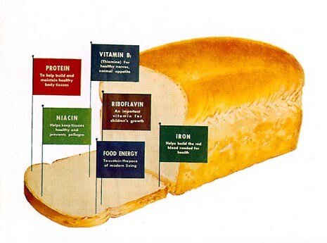 Advertisement for an industrially manifactured loaf, USA, 1948