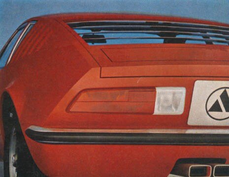 The rear of the car. Photo Domus 473/69