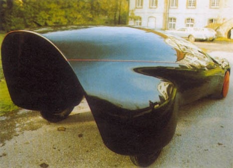 Prototype for body mounted on a Citroën 2CV, 1980. Photo Domus 798/97