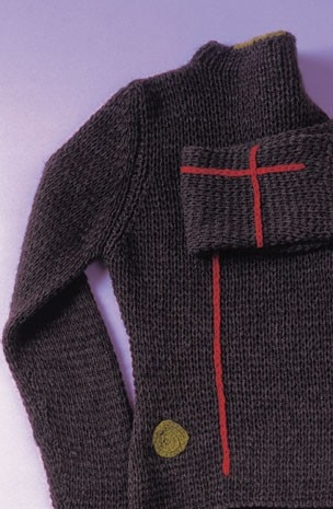Woman sweater of the Fibre Tibet collection, 80% yak and 20% wool