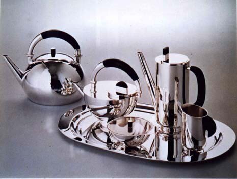 Aldo Ballo, 1983: “Coffee and tea service”, design Marianne Brandt Bauhaus for Alessi