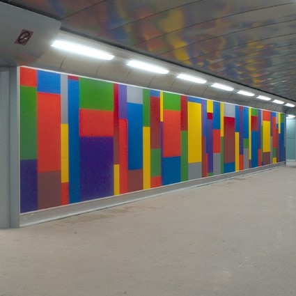 Sol Lewitt's wall drawing. Photo Peppe Avallone 
