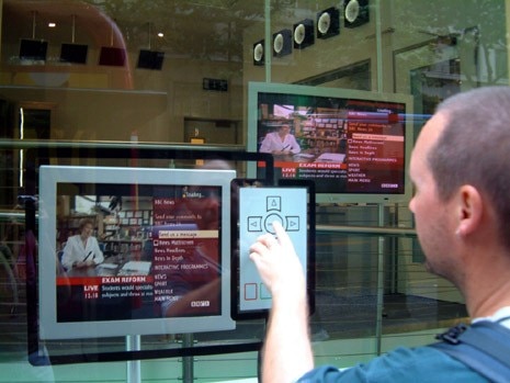 IDEO conceived the ground floor of the BBC’s central London offices as a series of portals into the interactive and virtual worlds of the BBC