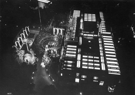 Aerial view of the Triennale of Milan in 1933 

