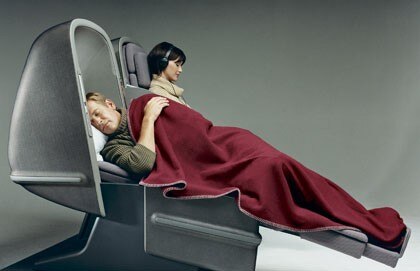 Skybed, business class seat, Qantas, 2003