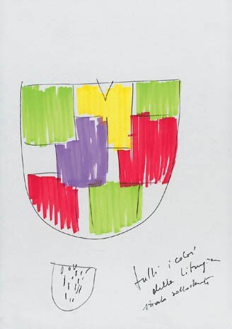 During Koinè, an exposition of liturgical furniture, objects and components for the construction of religious buildings, 
a debate took place on the renewal of artistic expression 
in Catholic liturgy.
It was on this occasion that Nanni Strada was invited 
to design a “casula”, the garment designed to celebrate sacred ceremonies during the liturgical year