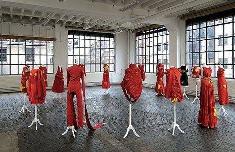 Alicia Framis, China Five Stars,
100 Ways to Wear a Flag, 2007