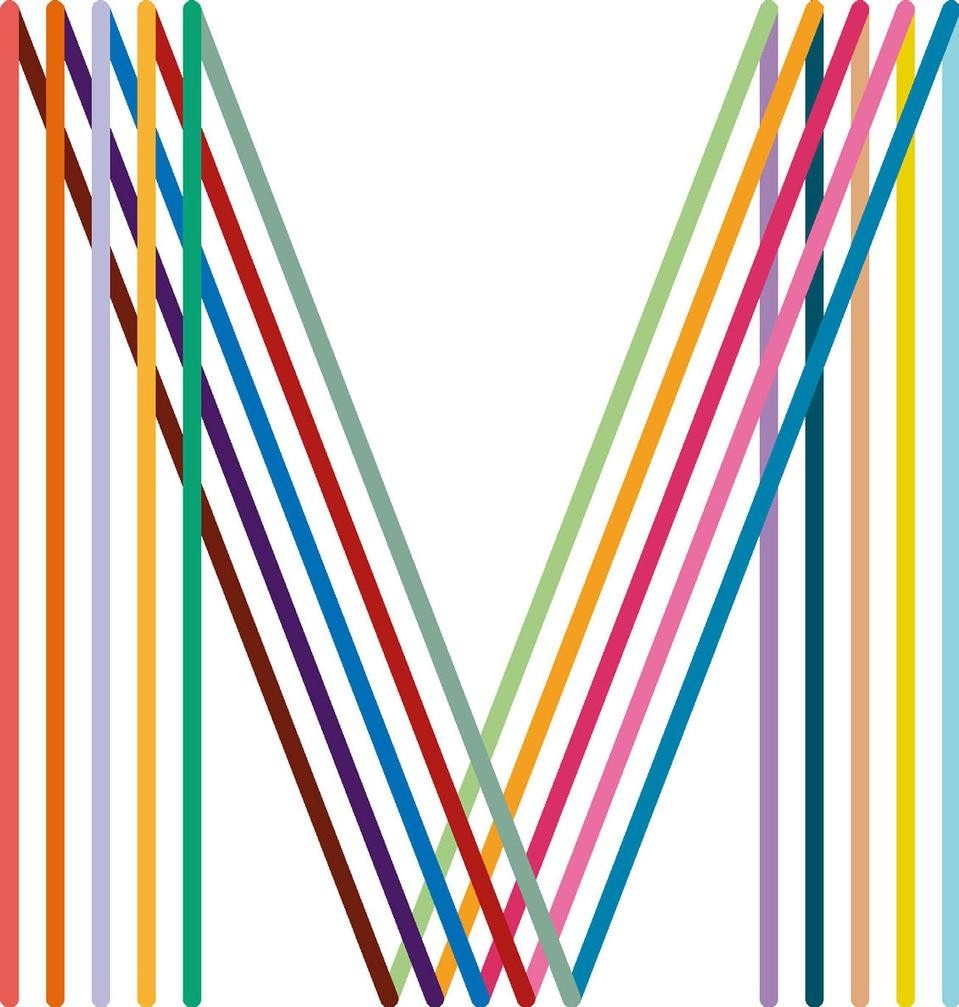 Original
Modern “M”, the
logo by Saville for
the redesign of
Manchester’s identity