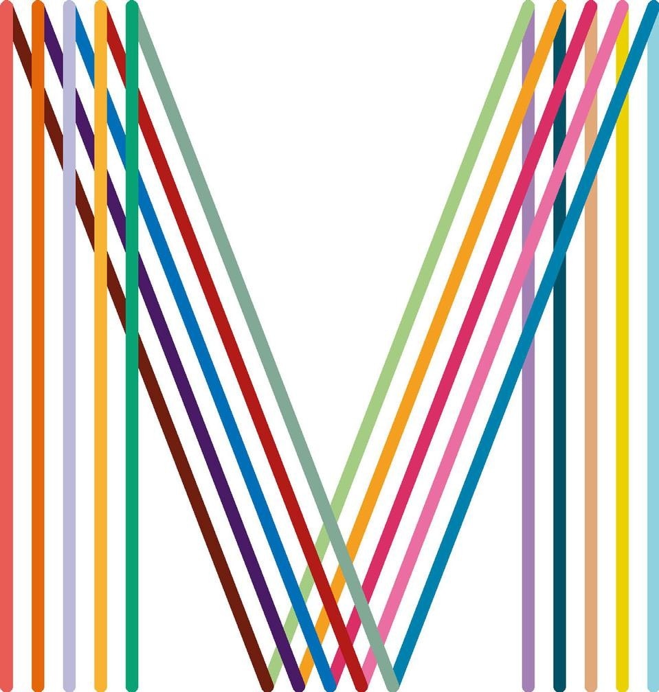 Original
Modern “M”, the
logo by Saville for
the redesign of
Manchester’s identity