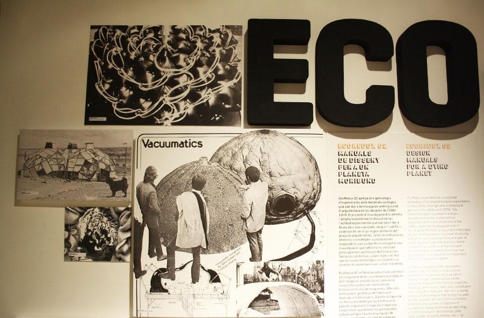 <i>EcoRedux 02</i> exhibition panel, Disseny Hub Barcelona. <i>EcoRedux 02</i> exhibition panel, Disseny Hub Barcelona.