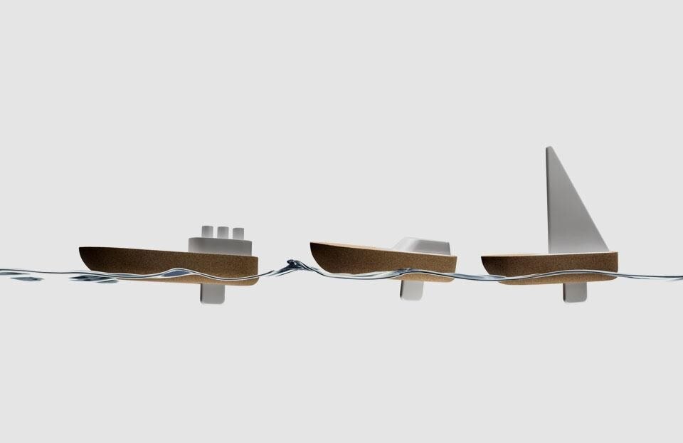 The Merry toy boats (for adults) from Swiss studio Big Game. The Merry toy boats (for adults) from Swiss studio Big Game.