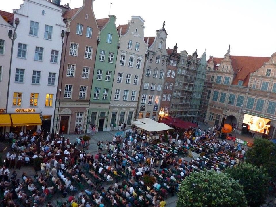 The audience of last year's Wikimania held in Gdansk, Poland in July 2010.