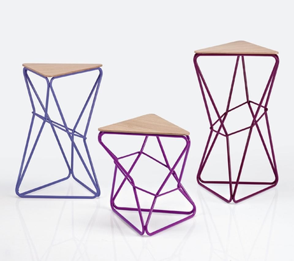 The Wire stools for Officinanove were conceived as continuous piping running along the entire object, not as a set of discrete pieces welded together.