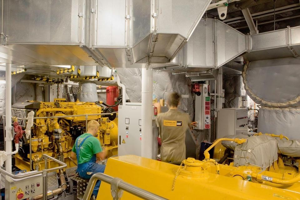 The machine room. The machine room.